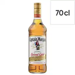 Tesco Captain morgan original spiced gold 70cl offer