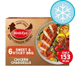 Tesco Birds eye 6 sweet & sticky bbq chicken chargrills 522g offer