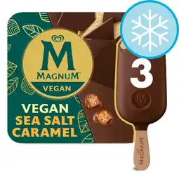 Tesco Magnum vegan sea salt caramel ice cream 3 x 90ml offer