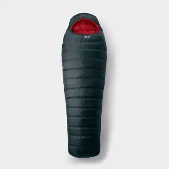 Ultimate Outdoors Rab ascent 1100 hydrophobic down sleeping bag (left zip) - grey, grey offer