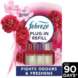 Tesco Febreze 3volution plugin refill lenor ruby jasmine20ml offer