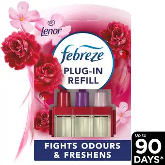 Tesco Febreze 3volution plugin refill lenor ruby jasmine20ml offer