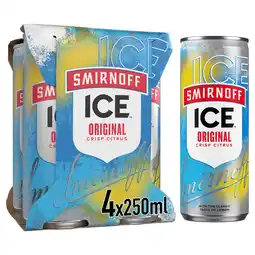 Tesco Smirnoff ice original vodka mixed drink 4x250ml offer