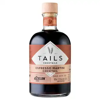 Tesco Tails cocktails espresso martini cocktail 500ml offer