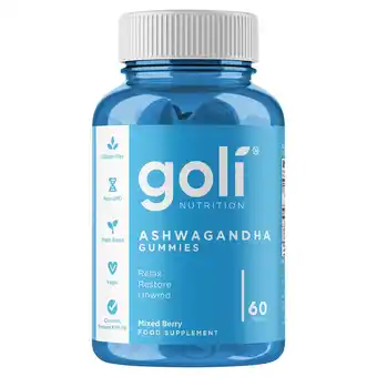 Tesco Goli nutrition ashwagandha gummies mixed berry 60 pieces offer