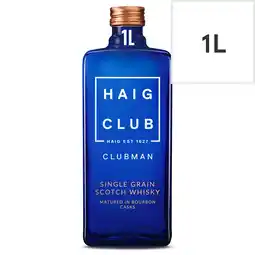Tesco Haig club clubman whisky 1l offer