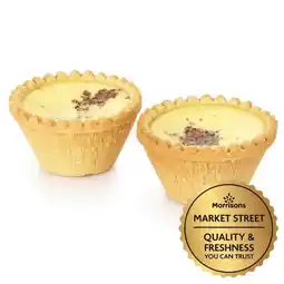 Morrisons Market street egg custard tarts offer