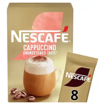 Morrisons Nescafe gold cappuccino unsweetened instant coffee 8 x sachets offer