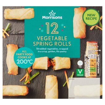 Morrisons Morrisons 12 vegetable spring rolls offer