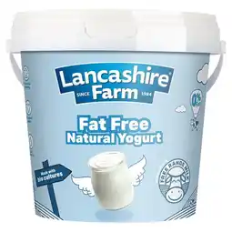 Morrisons Lancashire farm fat free natural yogurt offer