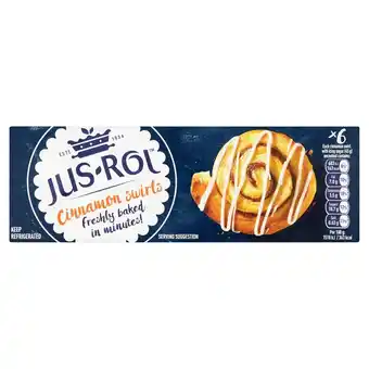 Morrisons Jus-rol 6 cinnamon swirls dough x6 offer