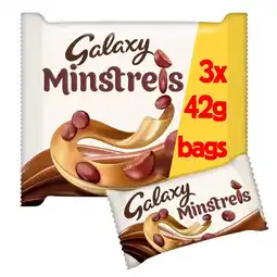 Morrisons Galaxy minstrels chocolate bags multipack 3 x 42g offer