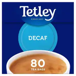 Morrisons Tetley decaf tea bags 80s offer