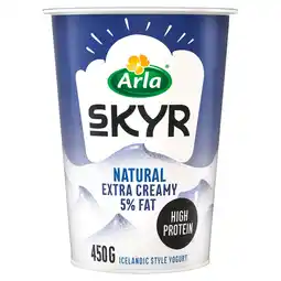 Morrisons Arla skyr creamy 5% fat natural yogurt offer