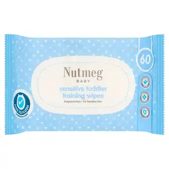 Morrisons Nutmeg toddler sensitive fragrance free training wipes offer