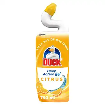Morrisons Duck deep action gel toilet liquid cleaner citrus offer