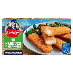Morrisons Birds eye 10 haddock fish fingers offer
