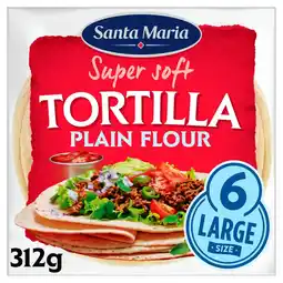 Morrisons Santa maria 6 large plain flour tortilla offer
