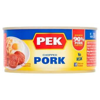 Morrisons Pek cured chopped pork in natural juices offer