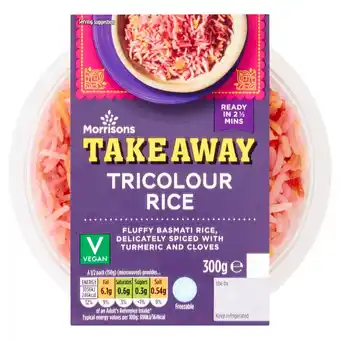 Morrisons Morrisons takeaway indian tricolor rice offer