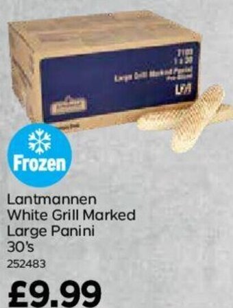 Bestway Lantmannen White Grill Marked Large Panini 30's offer