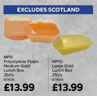 Bestway MP10 Large Gold Lunch Box 250's offer