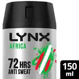 Morrisons Lynx africa anti-perspirant deodorant spray for men offer