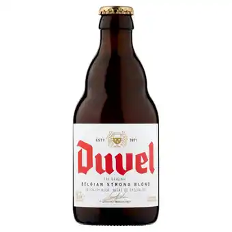 Morrisons Duvel belgian strong golden ale bottle offer