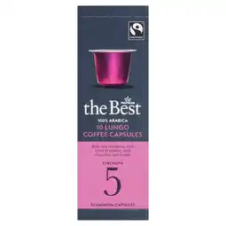 Morrisons Morrisons the best fairtrade lungo coffee pods offer