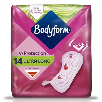Morrisons Bodyform ultra long sanitary towels offer