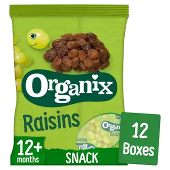 Morrisons Organix raisins offer