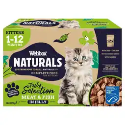 Morrisons Webbox premium natural kitten pouch selection in jelly offer