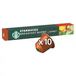 Morrisons Starbucks by nespresso blonde breakfast blend offer