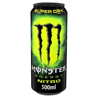 Morrisons Monster nitro super dry energy drink offer