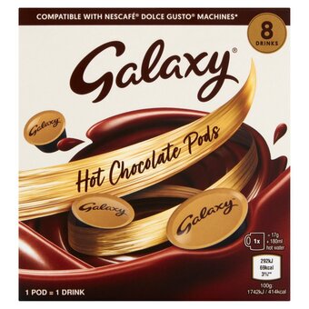 Morrisons Galaxy hot chocolate dolce gusto compatible 8 pods offer