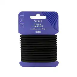 Morrisons Nutmeg women thick black hair elastics offer