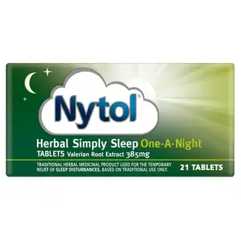 Morrisons Nytol simply sleep herbal one a night tablets offer