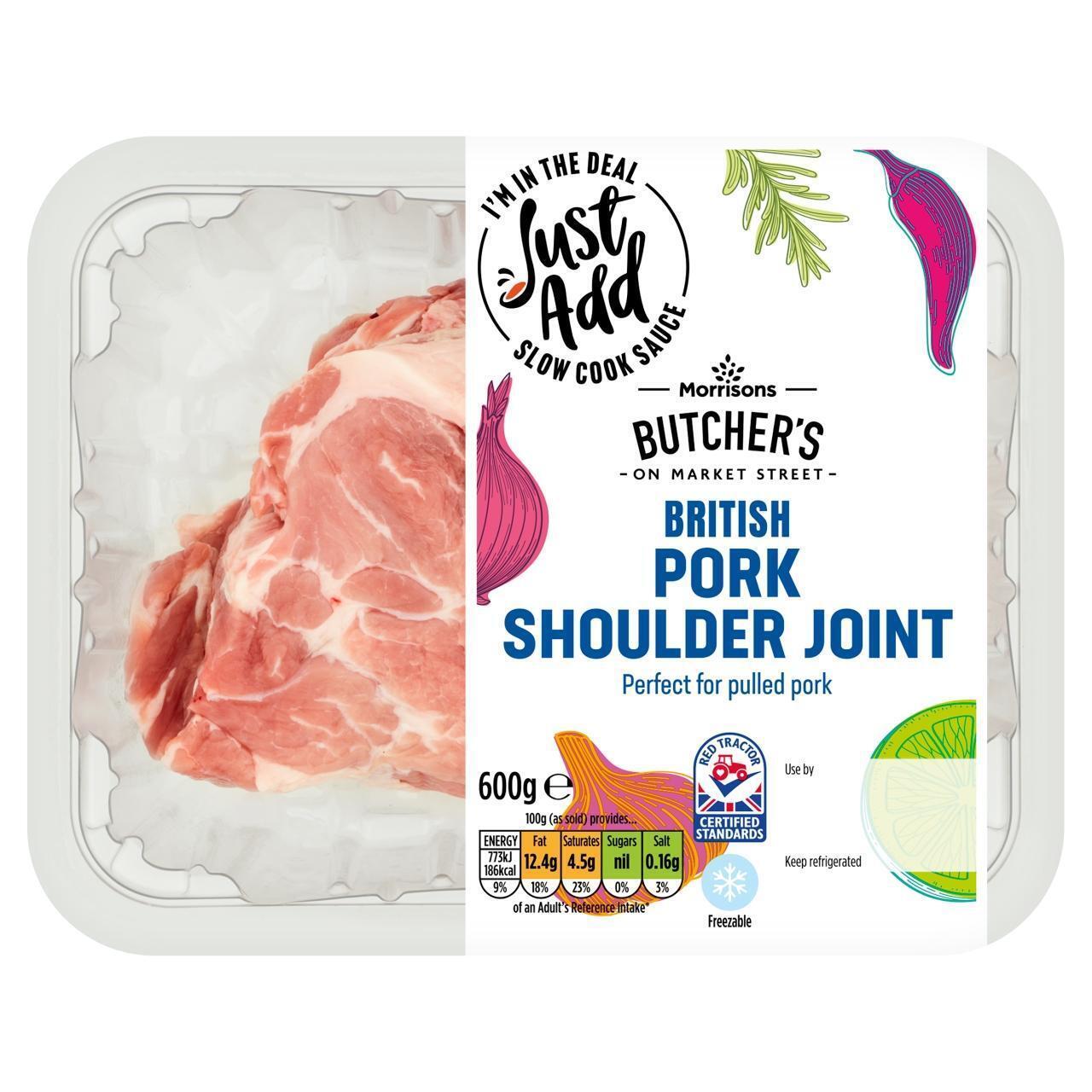 Morrisons pork boneless shoulder joint offer at Morrisons