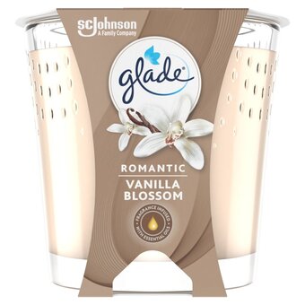 Morrisons Glade romantic vanilla blossom candle offer