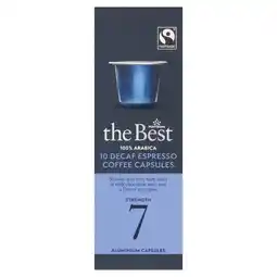Morrisons Morrisons the best fair trade decaf pods offer