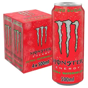 Morrisons Monster ultra watermelon energy drink offer