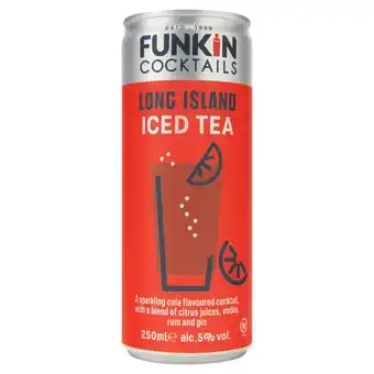 Morrisons Funkin sparkling cocktails long island iced tea offer
