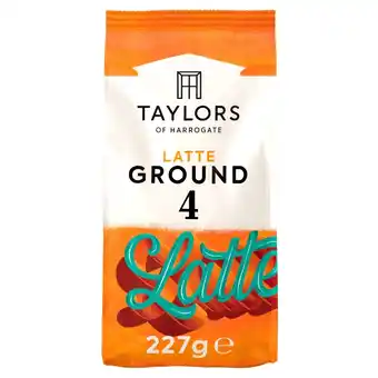 Morrisons Taylors of harrogate latte ground coffee offer