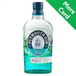 Morrisons Plymouth the original strength english gin offer
