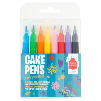 Morrisons Cake decor cake pens edible 8 colours offer