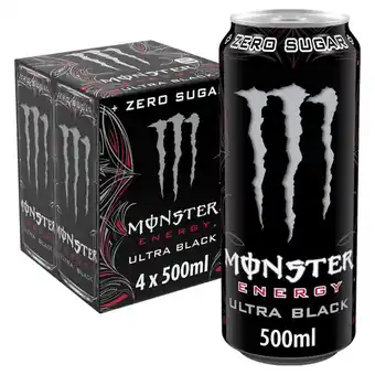 Morrisons Monster ultra black energy drink offer