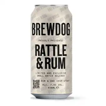 Morrisons Brewdog rum and rattle can offer