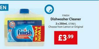Lidl Finish Dishwasher Cleaner Lemon Or Original offer