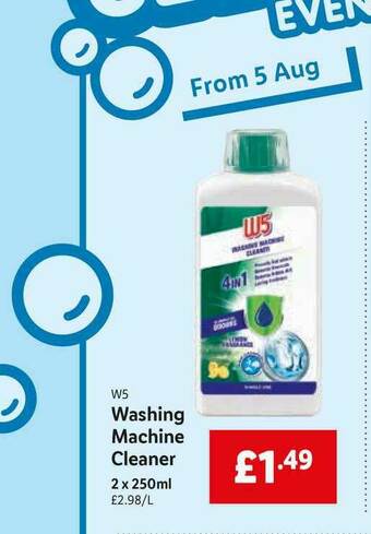 Lidl W5 Washing Machine Cleaner offer