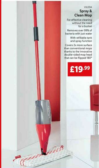 Lidl Vileda Spray & Clean Mop offer